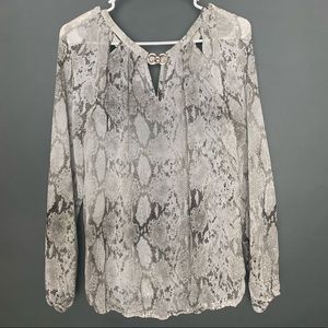 Snakeskin blouse